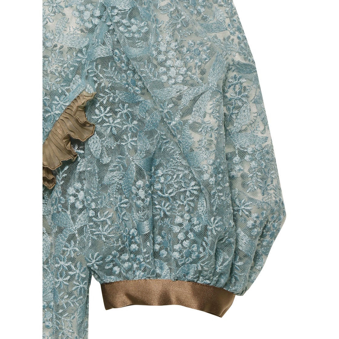 パメオポーズ PAMEO POSE Flower Petal Blouse （ブルー 