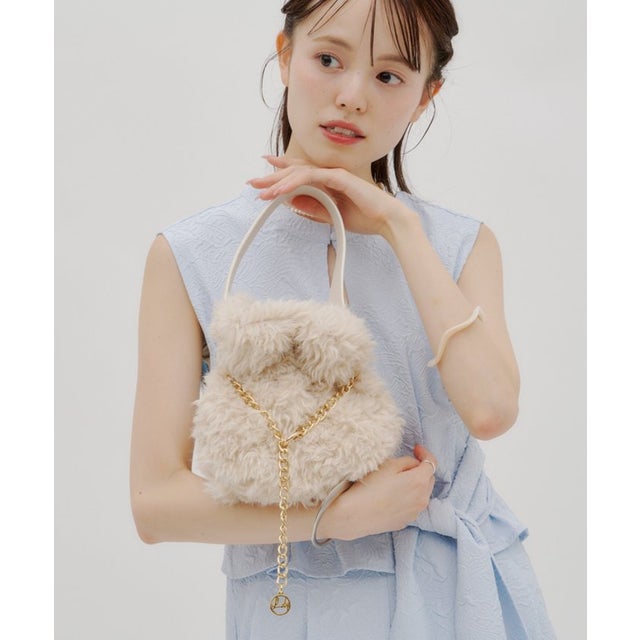【mystic】【lilium by lily】チェーンバケットバッグ （beige）