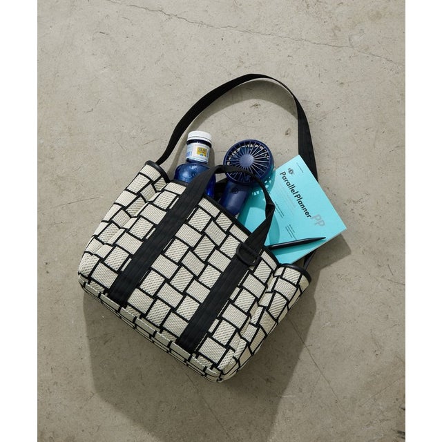【ear PAPILLONNER】ニットトートバッグS （black）
