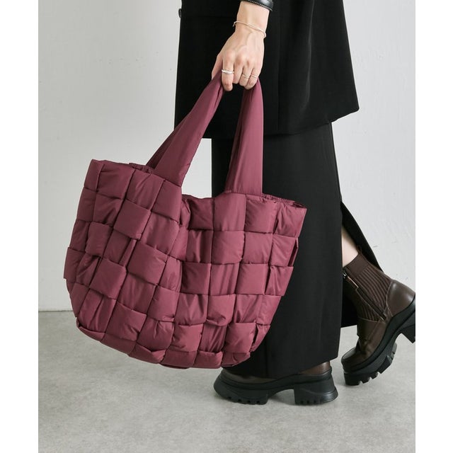 【ear PAPILLONNER】ライトメッシュトートバッグL （bordeaux）