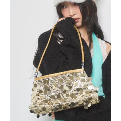 【WHO'S WHO gallery】スパンコールショルダーバッグ （gold）｜詳細画像