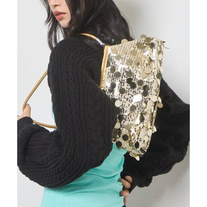 【WHO'S WHO gallery】スパンコールショルダーバッグ （black）｜詳細画像