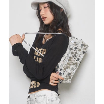 【WHO'S WHO gallery】スパンコールショルダーバッグ （black）｜詳細画像