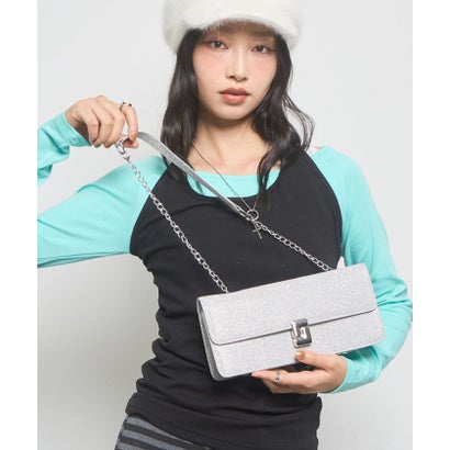 【WHO'S WHO gallery】スパンコールハンドバッグ （silver）｜詳細画像