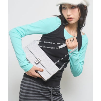 【WHO'S WHO gallery】スパンコールハンドバッグ （silver）｜詳細画像