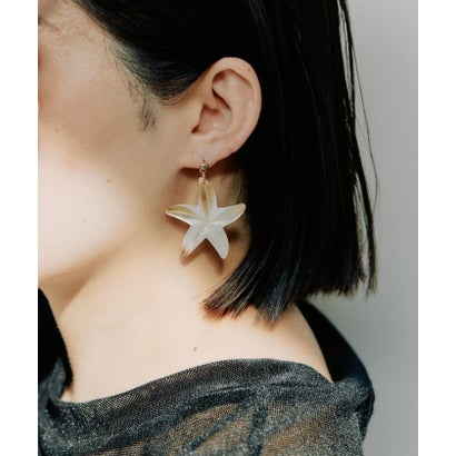【ear PAPILLONNER】スターフィッシュピアス （gray）｜詳細画像