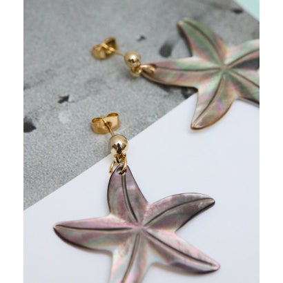 【ear PAPILLONNER】スターフィッシュピアス （white）｜詳細画像