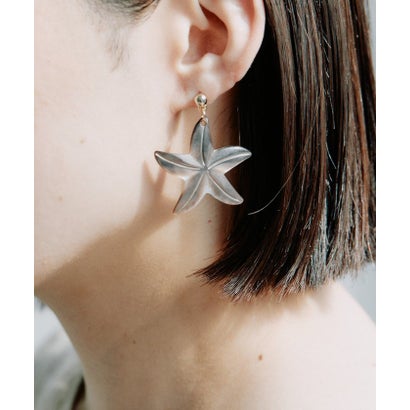 【ear PAPILLONNER】スターフィッシュピアス （white）｜詳細画像