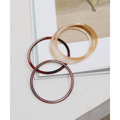 【ear PAPILLONNER】セルロイド5連セットバングル （black）｜詳細画像