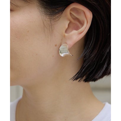 【ear PAPILLONNER】アールプレートピアス （silver）｜詳細画像