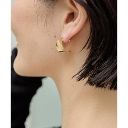 【ear PAPILLONNER】アールプレートピアス （gold）｜詳細画像