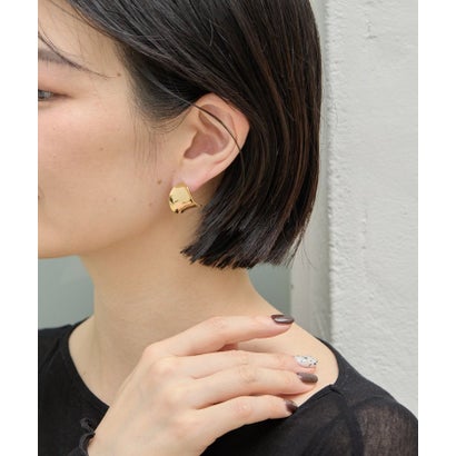 【ear PAPILLONNER】アールプレートピアス （gold）｜詳細画像