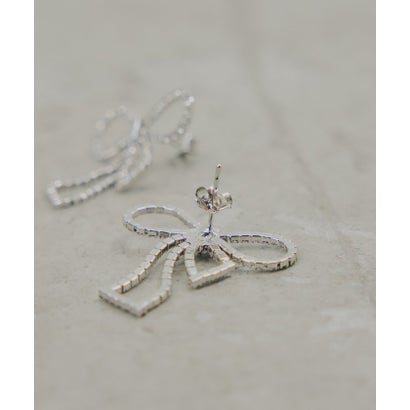 パル PAL 【Chico】ビジューリボンピアス （silver）｜詳細画像