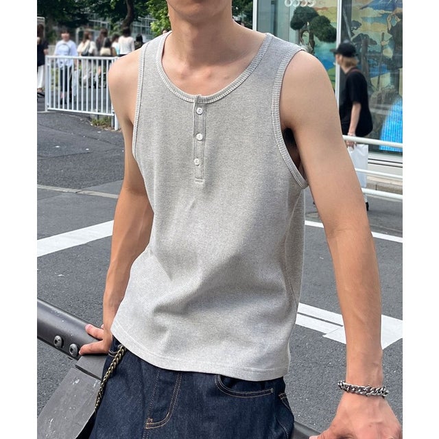 【Ciaopanic】ワッフルタンクトップ （offwhite）