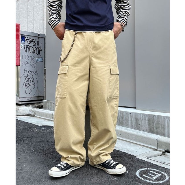 【Ciaopanic】ツイルカーブカーゴパンツ （beige）