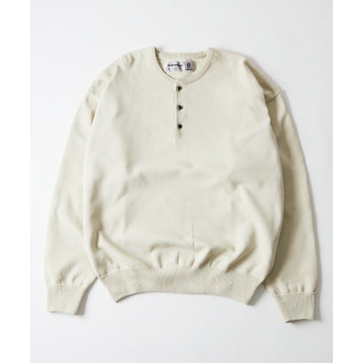【WHO'S WHO gallery】ウエスタンボタンヘンリーネックニット （ivory）｜詳細画像