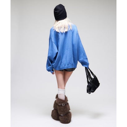 【WHO'S WHO gallery】girlジャガードニット （lightgrey）｜詳細画像