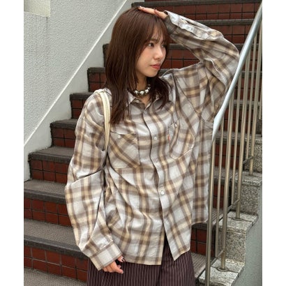 【Ciaopanic】26AWチェックシャツ （black(1)）｜詳細画像