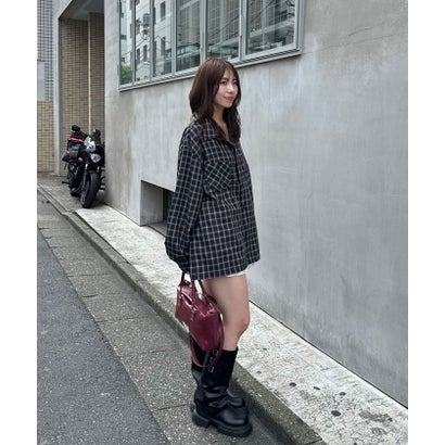【Ciaopanic】26AWチェックシャツ （black(1)）｜詳細画像