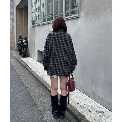 【Ciaopanic】26AWチェックシャツ （black(1)）｜詳細画像
