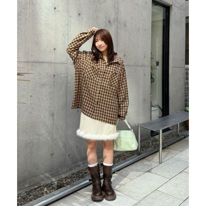 【Ciaopanic】26AWチェックシャツ （black(1)）｜詳細画像