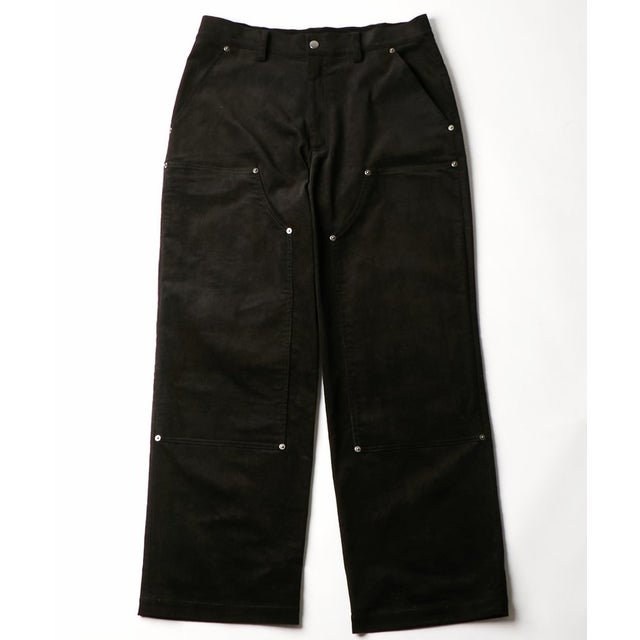 【WHO'S WHO gallery】コーデュロイダブルニーパンツ （black）
