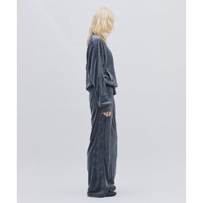 【CIAOPANIC TYPY】【FILA別注】ドットベロアパンツ （charcoal）｜詳細画像
