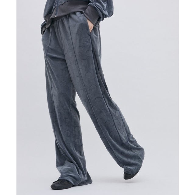 【CIAOPANIC TYPY】【FILA別注】ドットベロアパンツ （charcoal）