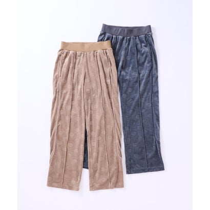 【CIAOPANIC TYPY】【FILA別注】ドットベロアパンツ （beige）｜詳細画像