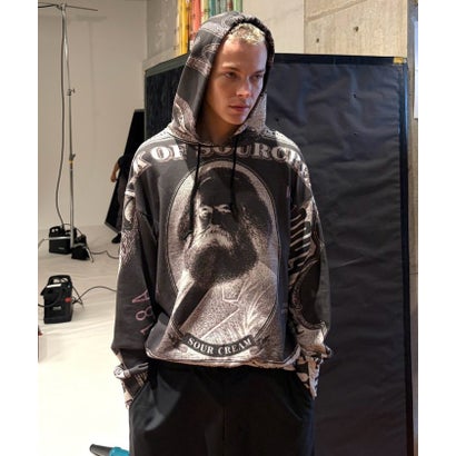 【WHO'S WHO gallery】マルクス紙幣パーカー （black）｜詳細画像