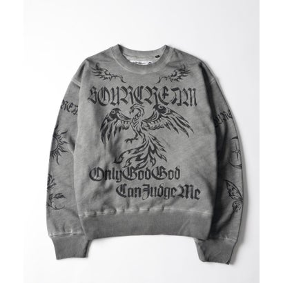 【WHO'S WHO gallery】【Sourcream】タトゥースウェット （charcoal）｜詳細画像