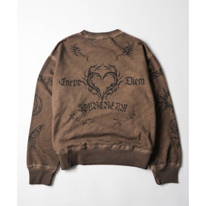 【WHO'S WHO gallery】【Sourcream】タトゥースウェット （brown）｜詳細画像