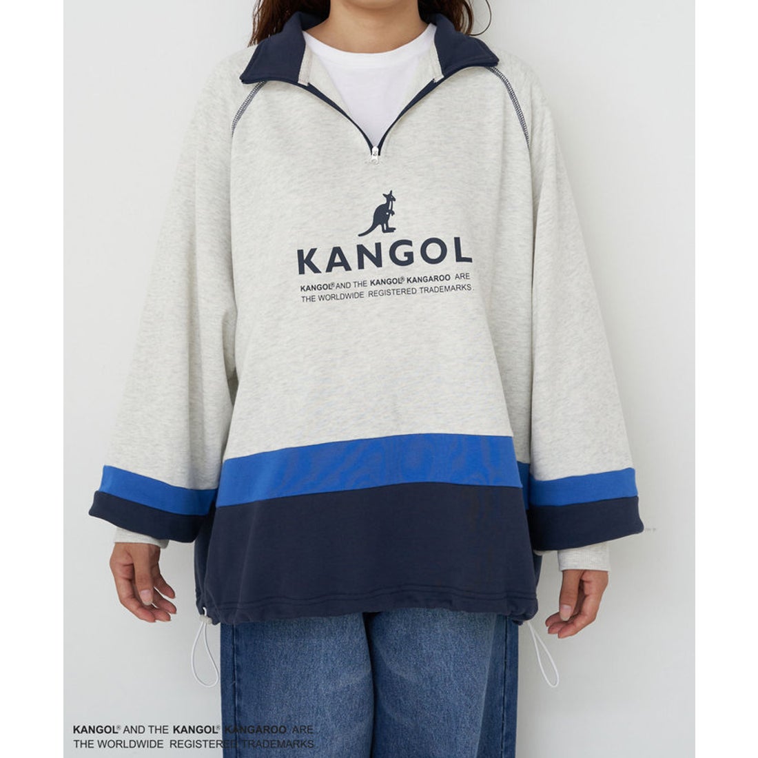 パル PAL 【Ciaopanic】【WOOAH×KANGOL】ハーフジップスウェット 