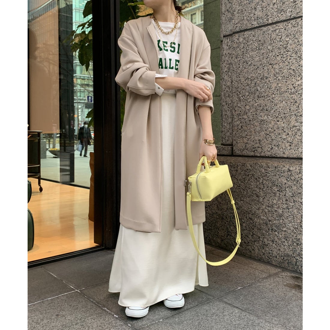 パル PAL 【DouDou】ノーカラーダンボールコート （beige