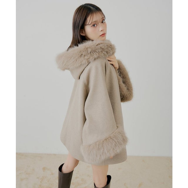 ベージュ|オーク|グレージュ|GREGE|OAK|BEIGE - レディース ファー 