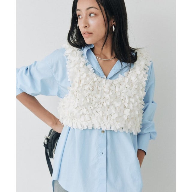 【RIVE DROITE】ハンドニットビスチェ （offwhite）