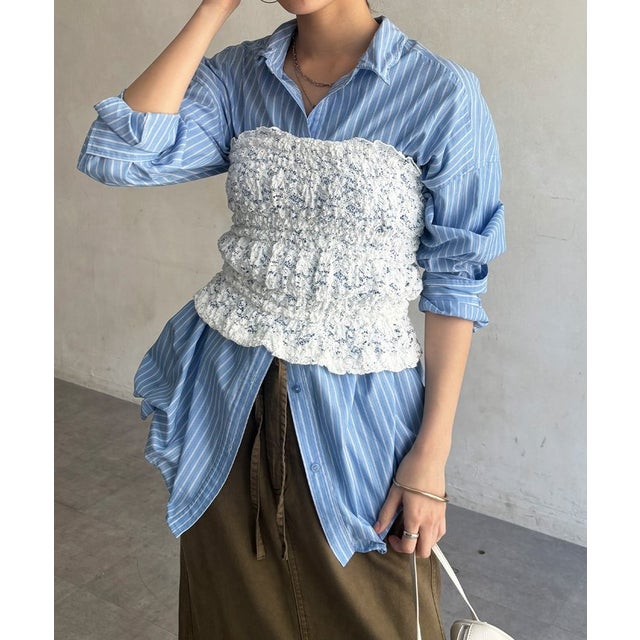 【DouDou】レースビスチェ （offwhite）