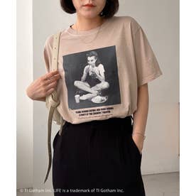 【CAPRICIEUX LE'MAGE】EATING PHOTO Tシャツ （lightbeige）