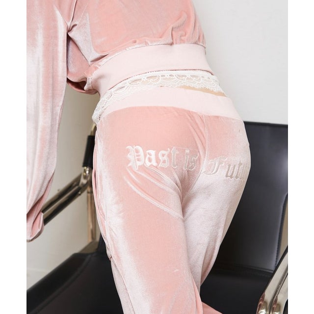 【WHO'S WHO gallery】ベロアインクドパンツ （pink）