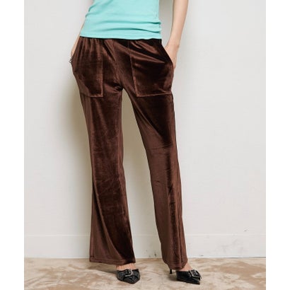 【WHO'S WHO gallery】ベロアインクドパンツ （brown）｜詳細画像