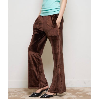【WHO'S WHO gallery】ベロアインクドパンツ （brown）｜詳細画像