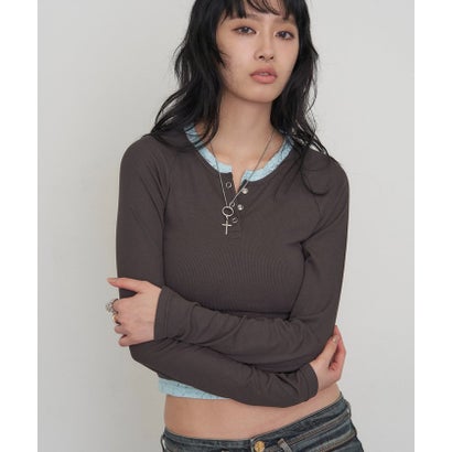【WHO'S WHO gallery】レイヤードリングドットLSトップス （black）｜詳細画像