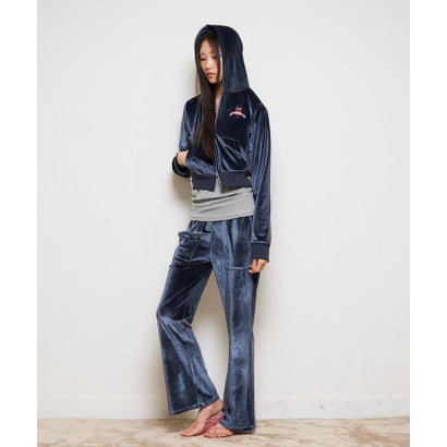 【WHO'S WHO gallery】ベロアインクドチビパーカー （blue）｜詳細画像