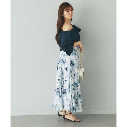 【La boutique BonBon】アシメワンショルブラウス （navy）｜詳細画像
