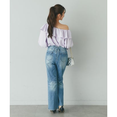 【La boutique BonBon】アシメワンショルブラウス （navy）｜詳細画像