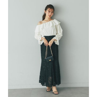 【La boutique BonBon】アシメワンショルブラウス （navy）｜詳細画像