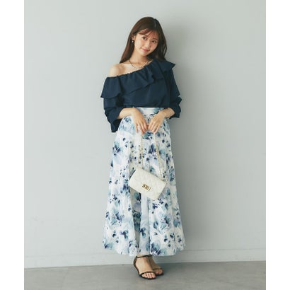 【La boutique BonBon】アシメワンショルブラウス （offwhite）｜詳細画像