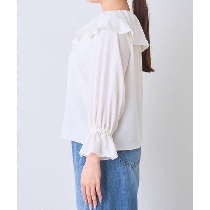 【La boutique BonBon】アシメワンショルブラウス （offwhite）｜詳細画像