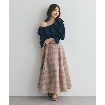 パル PAL 【La boutique BonBon】アシメワンショルブラウス （violet）｜詳細画像