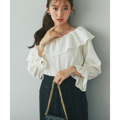 パル PAL 【La boutique BonBon】アシメワンショルブラウス （violet）｜詳細画像